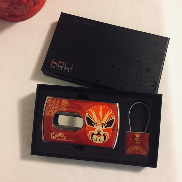 Holi Life Peking Opera Mask Card Holder & Key Ring - Picture 4 of 10